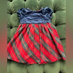 Blue and Red Holiday or party dress